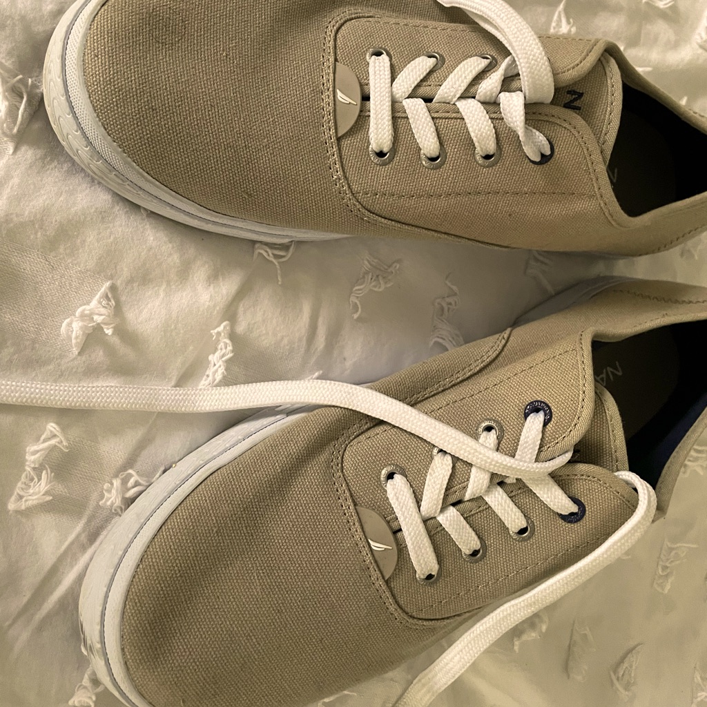 Mens Size 13 Nutica Boat Shoes Tan